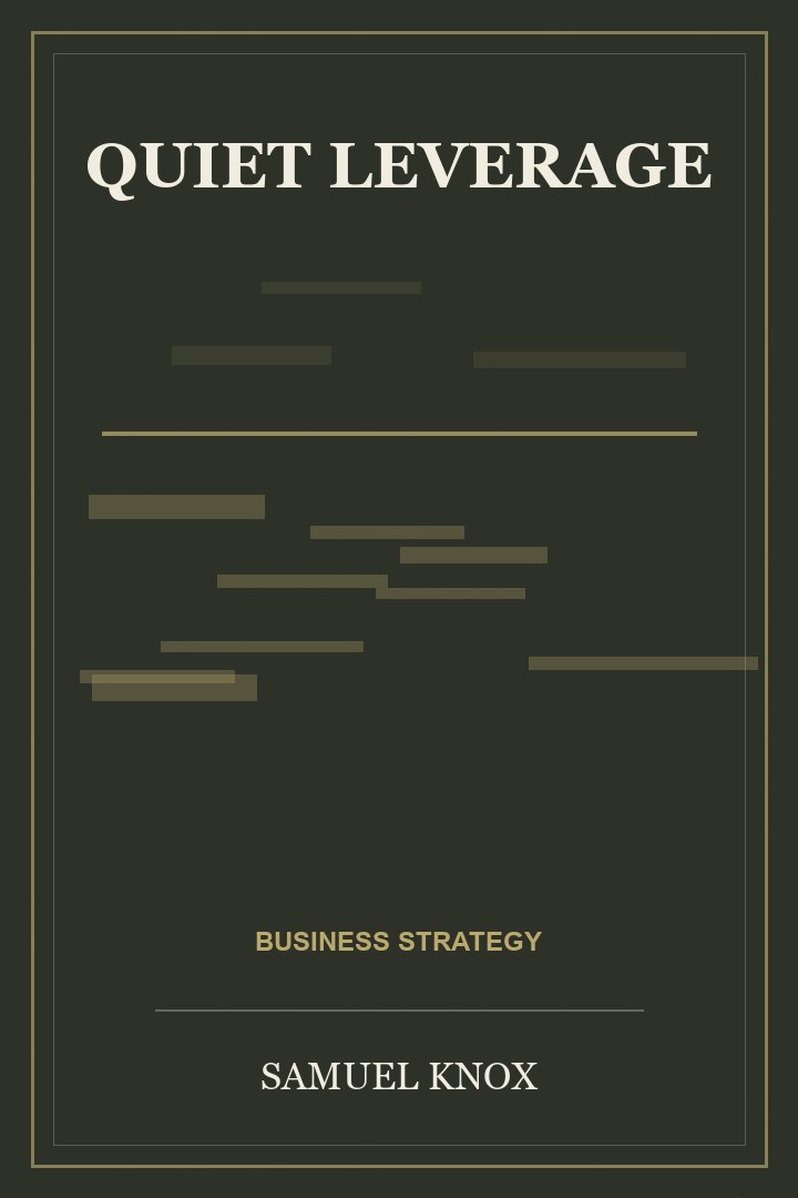 Book cover for Quiet Leverage by Samuel Knox