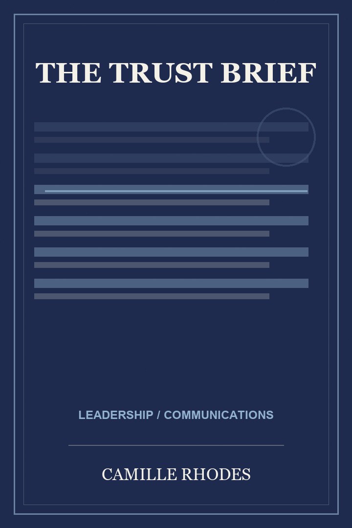 Book cover for The Trust Brief by Camille Rhodes